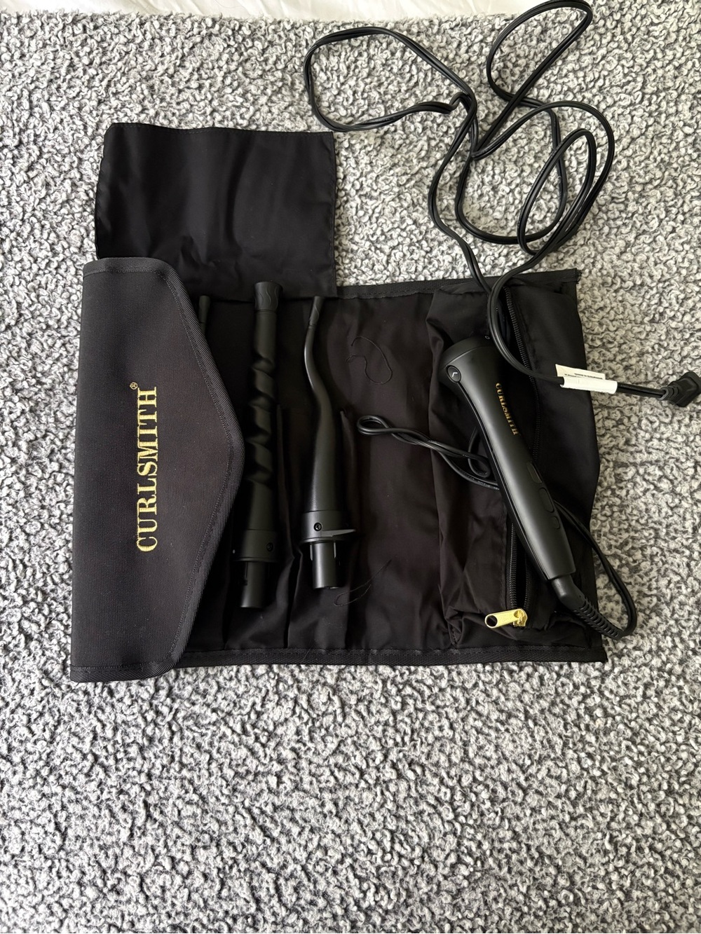 Curlsmith Interchangeable Black Curling Wand Set